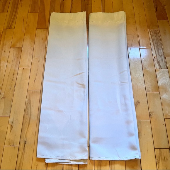 Elegant Room Darkening Window Curtains-Greyish White-Set of 2 Panels-W42” x L36” - Picture 7 of 8